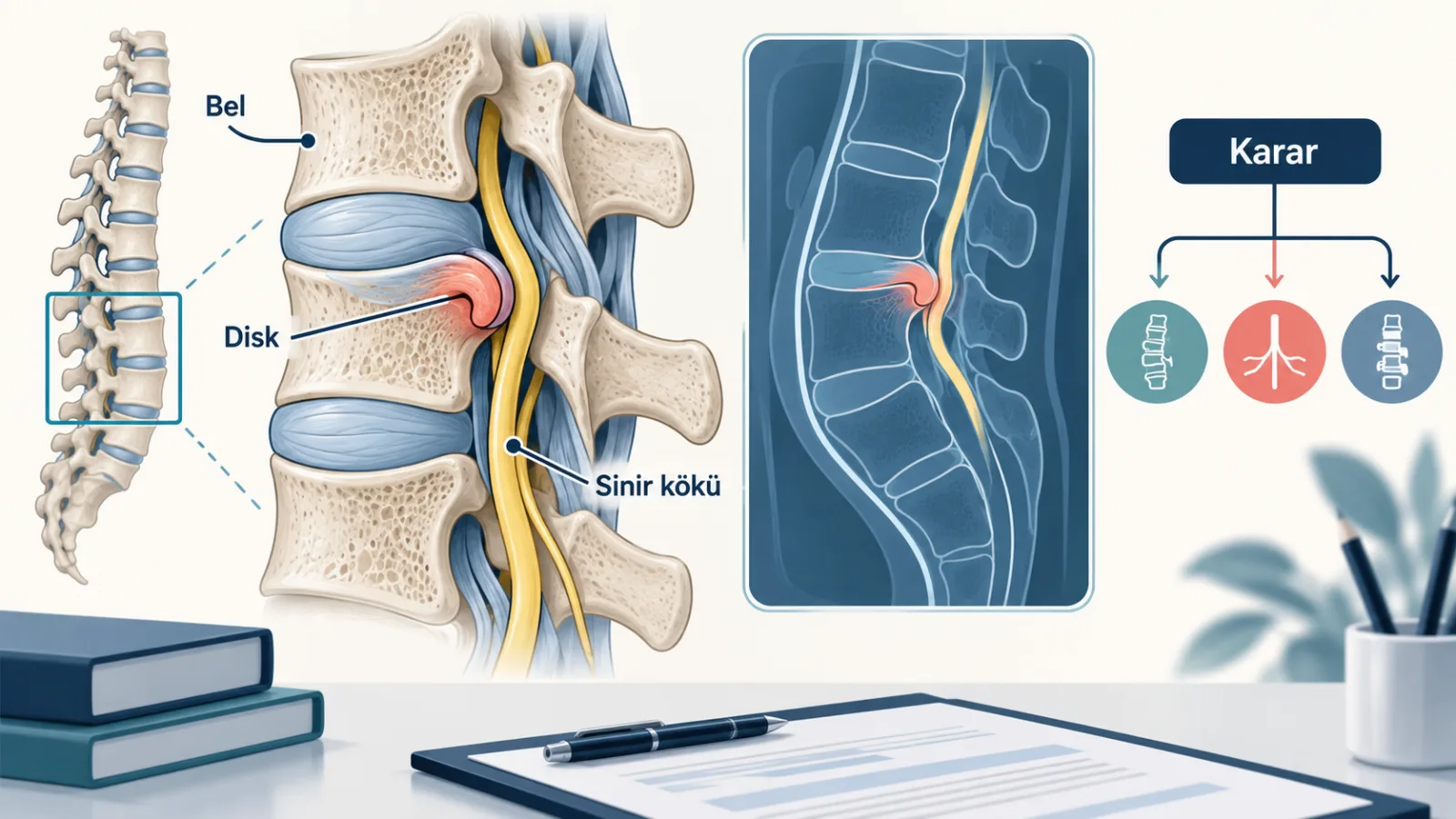 Prolozon Tedavisi için diagnosis_imaging rolünde sade hasta bilgilendirme şeması; gerçek görüntü değildir.