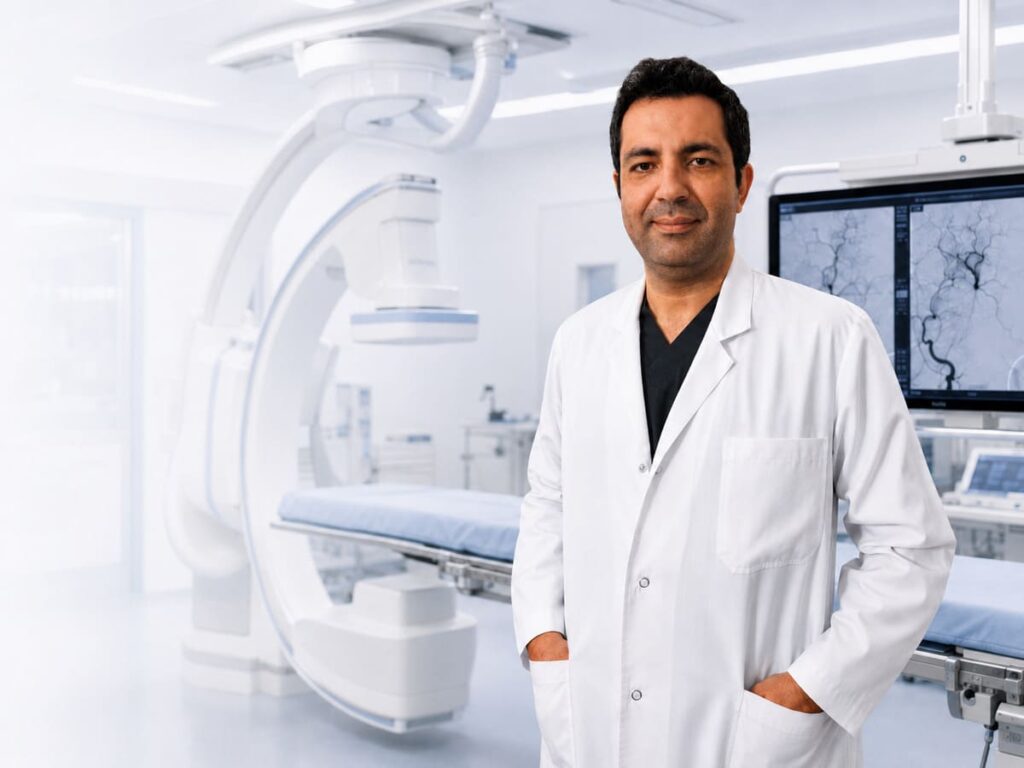 Uzm. Dr. Mehmet Hakan Pıçak, anjiyografi ünitesinde
